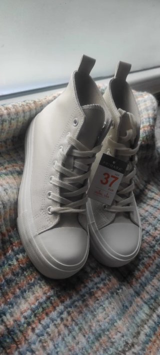 Zapatillas abotinadas mujer blancas