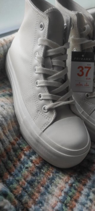 Zapatillas abotinadas mujer blancas