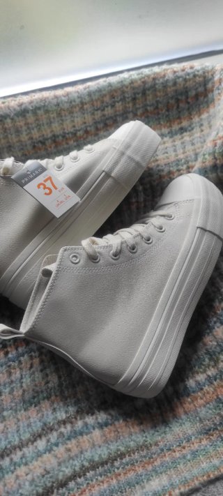 Zapatillas abotinadas mujer blancas