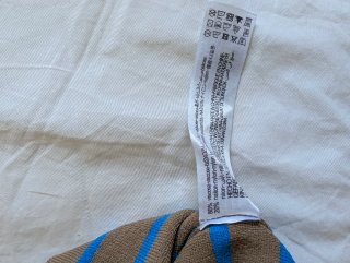 Top Zara Rayas Azul Marrón