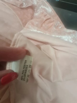 Camisón rosa terciopelo.
