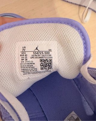 Nike Air Jordan 1 Mid Lila y Azul Pastel