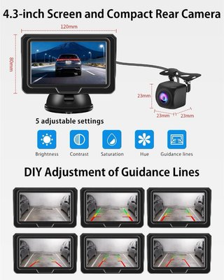 NUEVO! (46€) 1080P Kit Camara Trasera coche