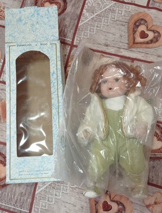 Bambola doll con giacchino double face nuova