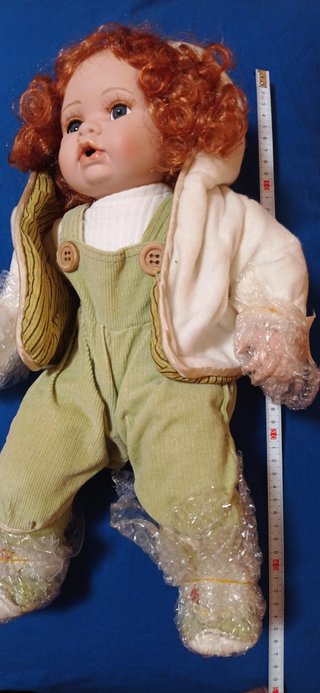 Bambola doll con giacchino double face nuova