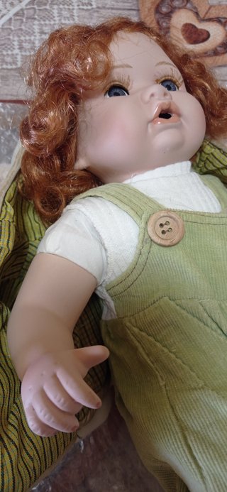 Bambola doll con giacchino double face nuova