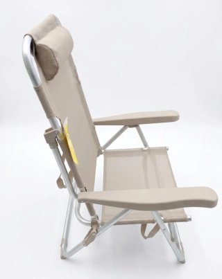 Silla plegable reclinable playa con reposacabezas