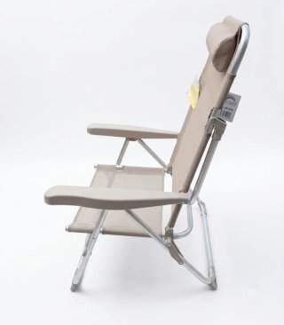 Silla plegable reclinable playa con reposacabezas