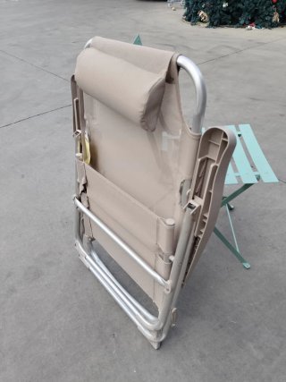 Silla plegable reclinable playa con reposacabezas