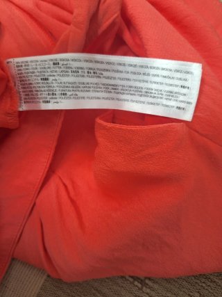 Pantalón palazzo Mango coral talla XL