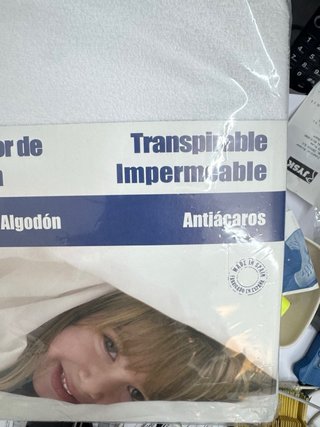 Protector Colchón Rizo 100% Algodón cama 180 cm
