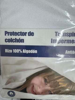 Protector Colchón Rizo 100% Algodón cama 180 cm