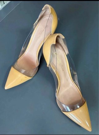 Tacones Gianvito Rossi Beige/Amarillo Talla 38.5