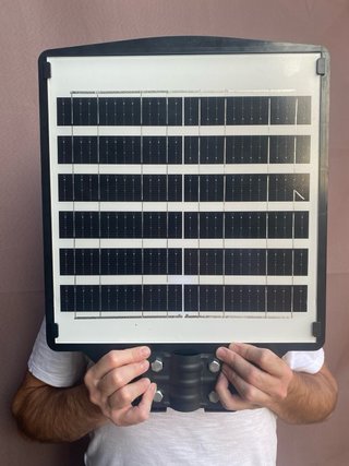 Farola Solar Modelo standar 500W / 15000mAh