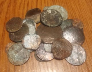 25 Monedas Españolas Antiguas Lote 1