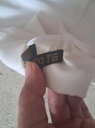 Pantalón ancho blanco fluido Dorianos - Talla S /