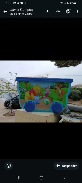 Arcón infantil Winnie the Pooh con ruedas