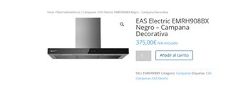 Campana Extractora EAS Electric Acero Inox