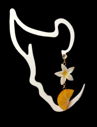 Pendientes o llavero artesanales limón