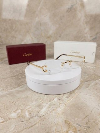 Gafas Cartier Rimless Oro – Elegancia y Lujo