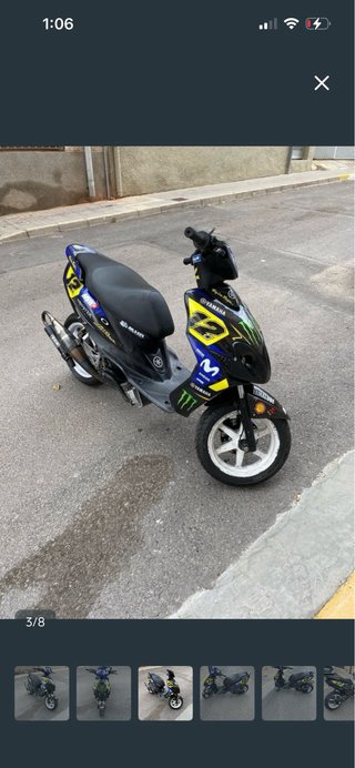 Yamaha Jog R Preparada Azul/Amarillo