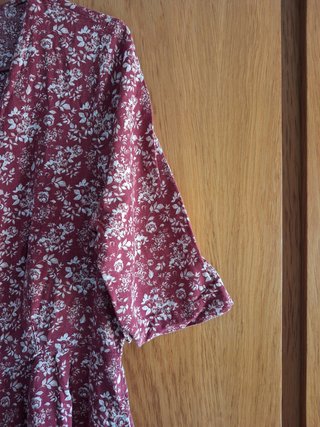 Vestido estampado floral Mango cierre con botones