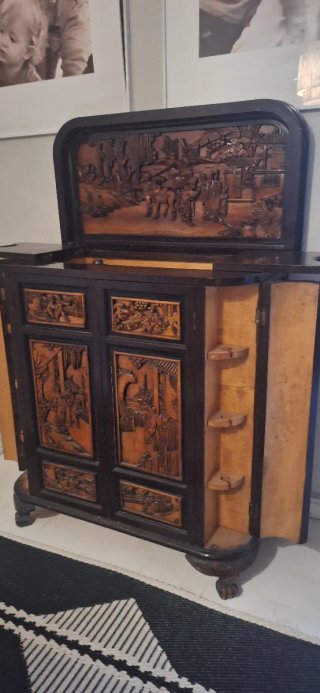 Mueble Bar Chino Original 1987