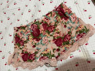 Conjunto pijama sexy floral rosa Talla S