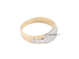 anillo oro 18k con piedra con circonita