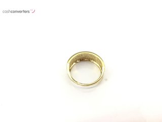 anillo oro 18k con piedra con circonita