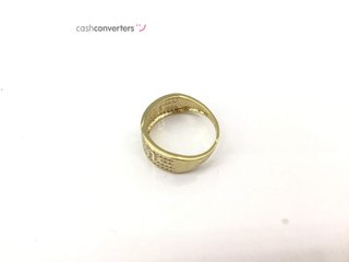 anillo oro 18k con piedra con circonita