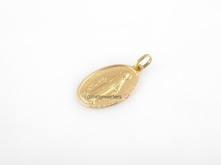 medalla oro 18k