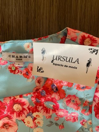 Vestido Fiesta Charm's Paris Azul/Rosa Talla L