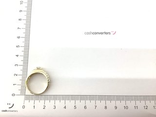 anillo oro 9k con piedra con circonita