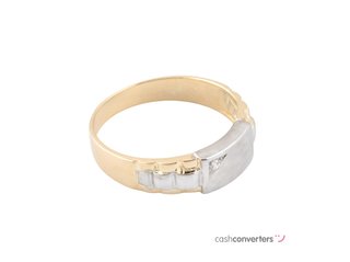 anillo oro 18k con piedra con circonita