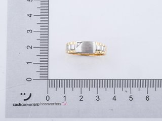 anillo oro 18k con piedra con circonita t. 24 (20,38 mm)