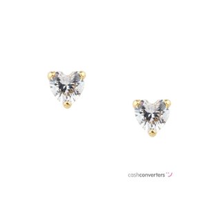 pendientes oro 18k con piedra