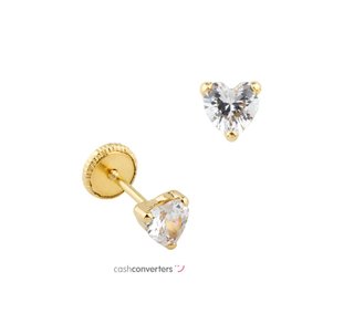 pendientes oro 18k con piedra