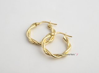 argollas oro 18k