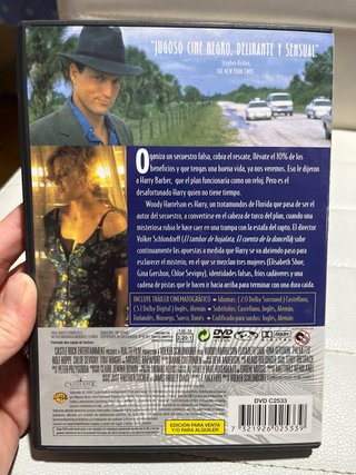 DVD Seducción Letal Palmetto Woody Harrelson Nueva
