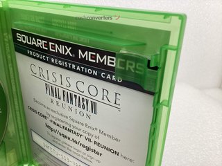 final fantasy vii crisis core reunion