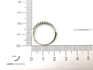 anillo oro 9k con piedra con circonita
