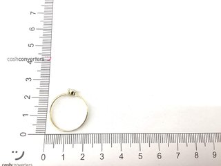 anillo oro 9k con piedra con circonita