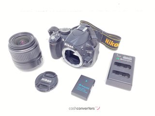 camara digital reflex nikon d3100+af-s dx vr 18-105mm 1:3.5-5.6g ed