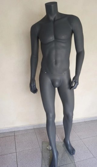 Maniquí Torso Hombre Gris
