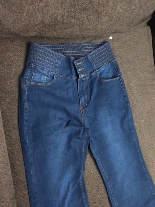 Pantalones vaqueros mujer campana