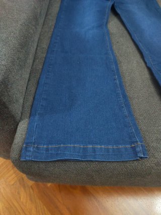 Pantalones vaqueros mujer campana