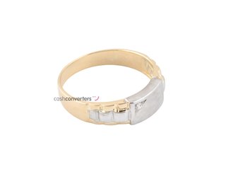 anillo oro 18k con piedra con circonita
