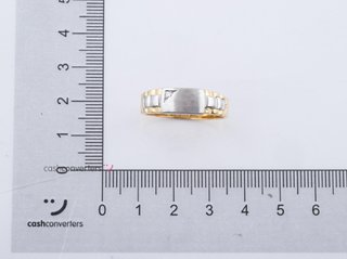 anillo oro 18k con piedra con circonita