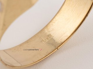 sello oro 18k con piedra con circonita